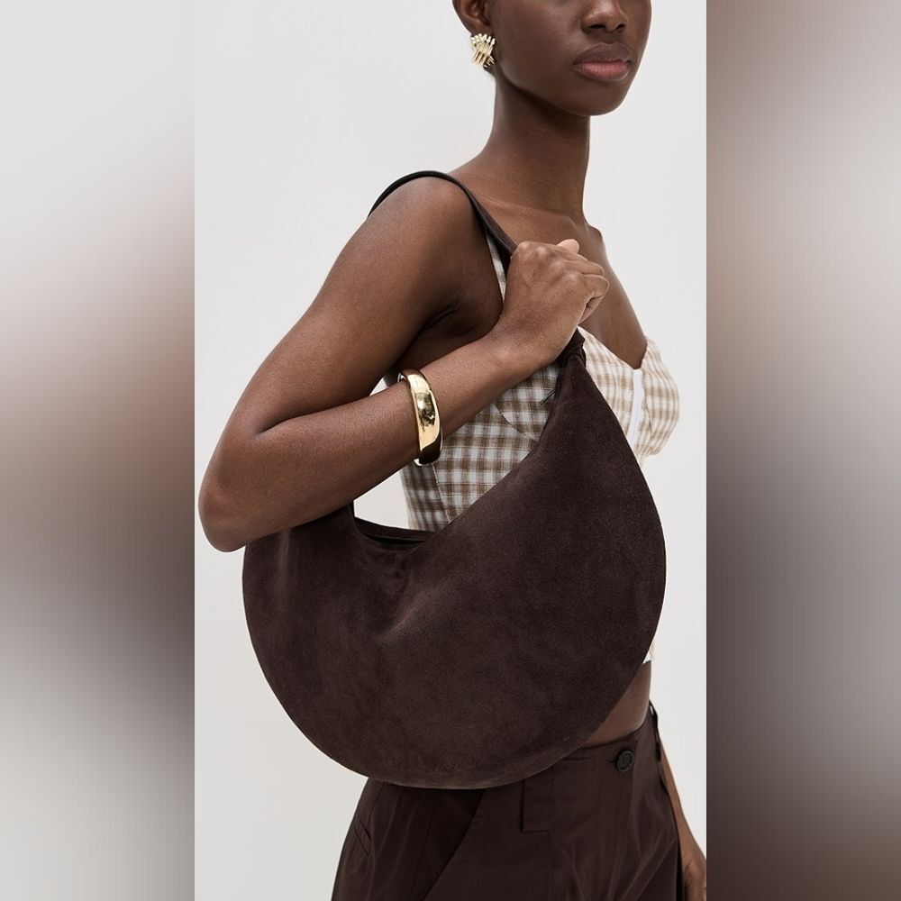 Reformation Chocolate Brown Hobo Bag